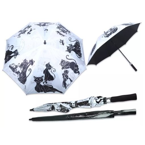 Esernyő, Hossz: 93 cm, dia: 120 cm, Fekete Macska