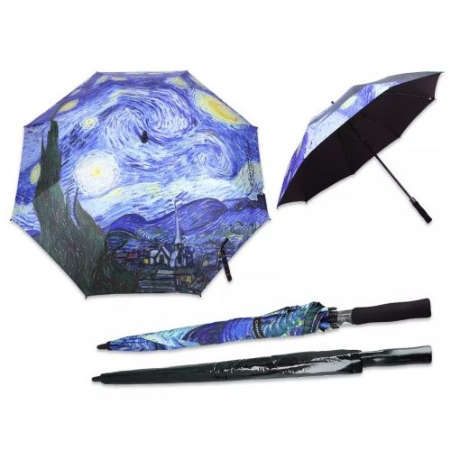 Esernyő, Hossz: 93 cm, dia: 120 cm, Van Gogh: Csillagos Éj