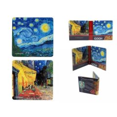   Parafa poháralátét 2db-os szett 10,5x10,5cm, Van Gogh: Csillagos éj/Kávéház éjjel