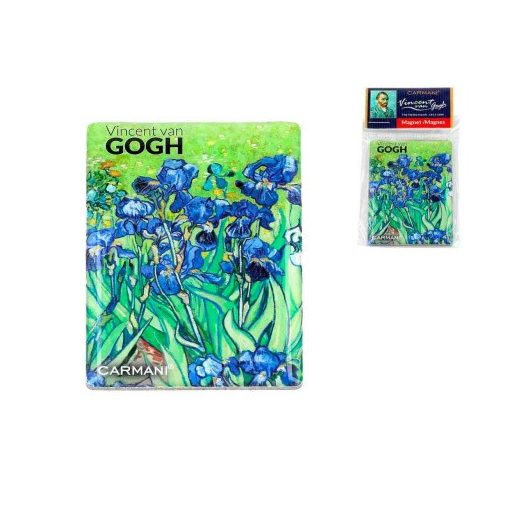 Hűtőmágnes 50x70mm, Van Gogh :Írisz
