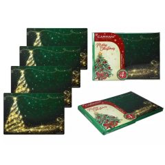   Parafa tányéralátét 4db-os 220x320x5mm, Arany Karácsonyfa