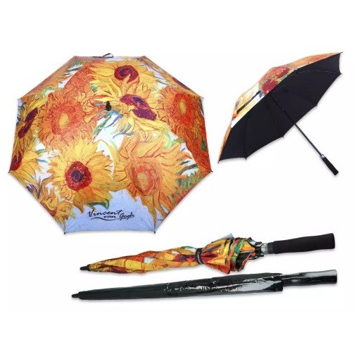 Esernyő, Hossz: 93 cm, dia: 120 cm, Van Gogh: Napraforgók