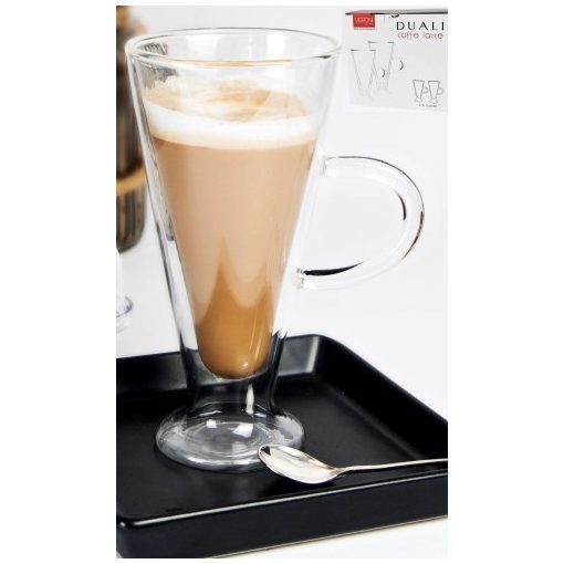 Duali Caffe Latte duplafalú hőtartó üvegpohár 2db-os szett,230ml
