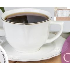 Olimpia porceláncsésze+alj 240ml,2 személyes,dobozban