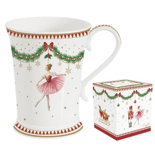 Porcelán bögre 300ml, dobozban, Magie de Noel