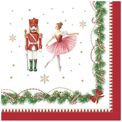 Papírszalvéta 33x33cm, 20db-os, Magie de noel