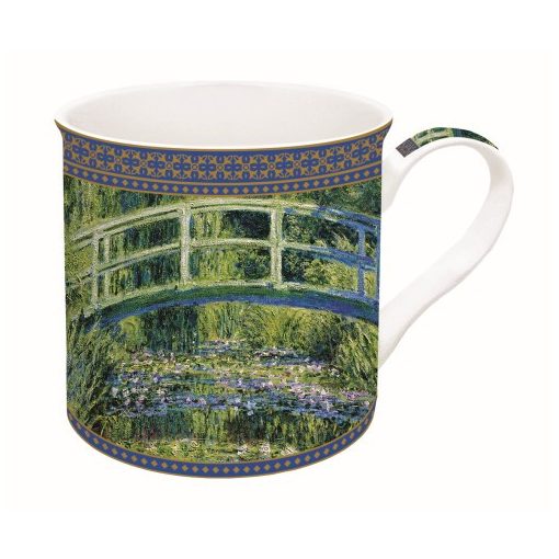 Porcelánbögre dobozban 300ml,Monet:Vízililiom és Japán híd