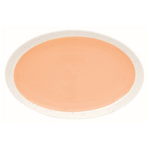 Porcelántálca ovál, 36x23,5cm, Pastel & Trend Peach