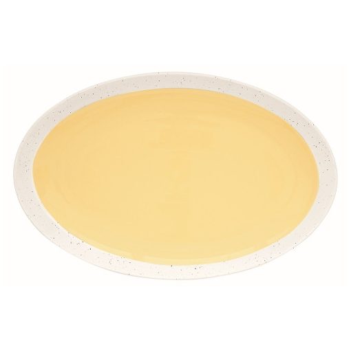 Porcelántálca ovál, 36x23,5cm, Pastel & Trend Yellow