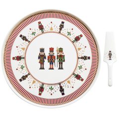 Nutcrackers porcelán tortatál lapáttal 32cm díszdobozban