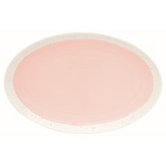Porcelántálca ovál 36x23,5cm, Pastel & Trend Pink
