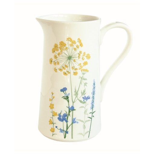 Porcelánkancsó 1l, Mille Fleurs Yellow