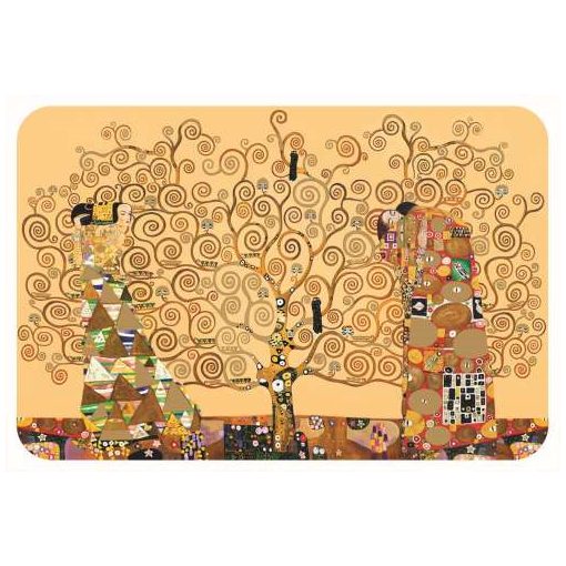Műanyag tányéralátét 45x30cm, Klimt:Életfa/The Kiss/Beteljesülés