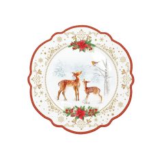 Christmas Melody porcelán desszerttányér 20cm