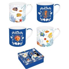 Porcelánbögre 4db-os 300ml dobozban,Aquarium, Atmosphere