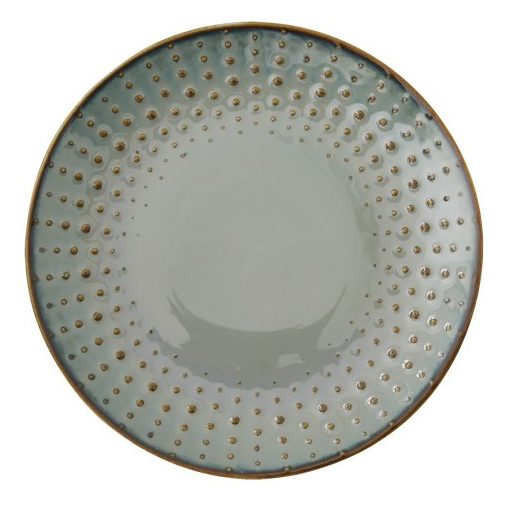 Porcelán desszerttányér 16cm,Drops Celadon