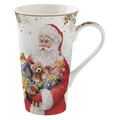 Santa is Coming porcelán bögre 600ml, díszdobozban