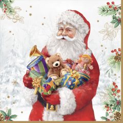 Santa is Coming papírszalvéta 33x33cm, 20db-os