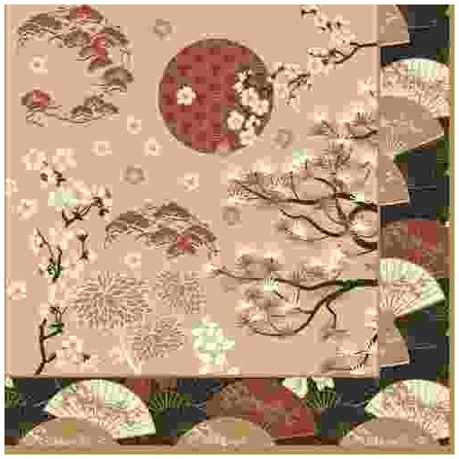 Papírszalvéta 33x33cm,Kimono,20db-os