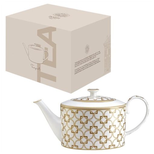 Porcelán teáskanna 1200ml, dobozban, Déco