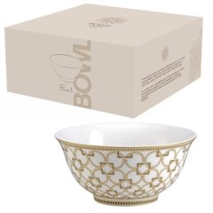 Porcelántál 15cm, dobozban, Déco