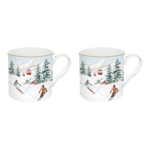 Chalet porcelán bögre szett 2db-os, 300ml, díszdobozban