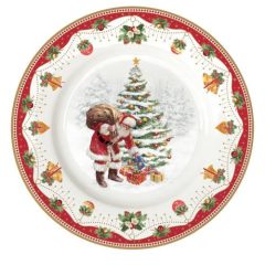 Porcelán desszerttányér 19cm, Nostalgic Christmas