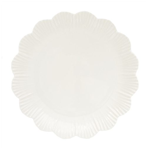 Porcelán desszerttányér 21cm, Fleuri white