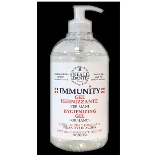 Immunity kéztisztító gél,vegán, 65% -os alkohol tartalommal.bőrkímélő,500ml