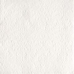 Elegance white dombornyomott papírszalvéta 33x33cm,15db-os