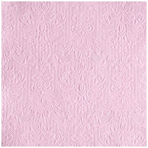 Elegance pink dombornyomott papírszalvéta 33x33cm,15db-os