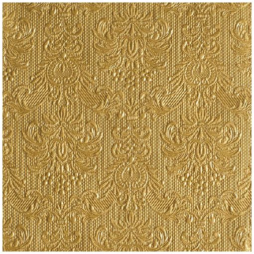 Elegance gold dombornyomott papírszalvéta 33x33cm,15db-os