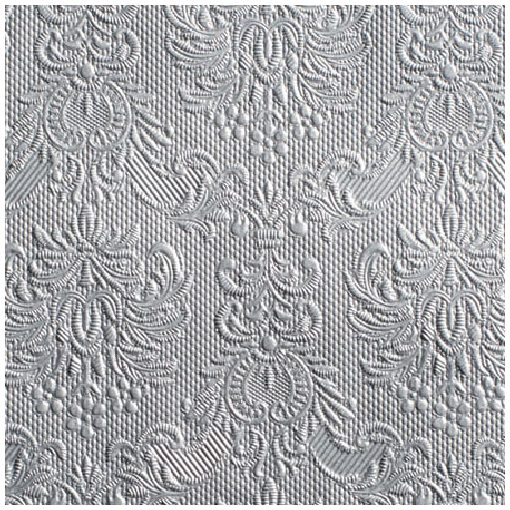 Elegance silver dombornyomott papírszalvéta 25x25cm,15db-os