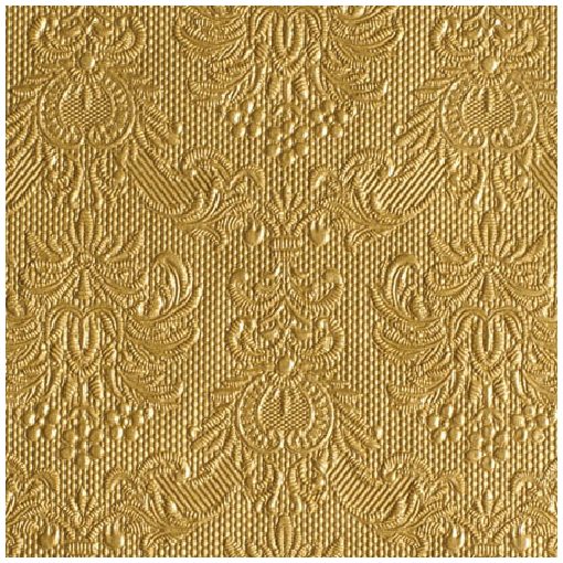 Elegance gold dombornyomott papírszalvéta 25x25cm,15db-os