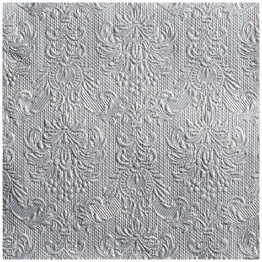 Elegance silver dombornyomott papírszalvéta 40x40cm,15db-os