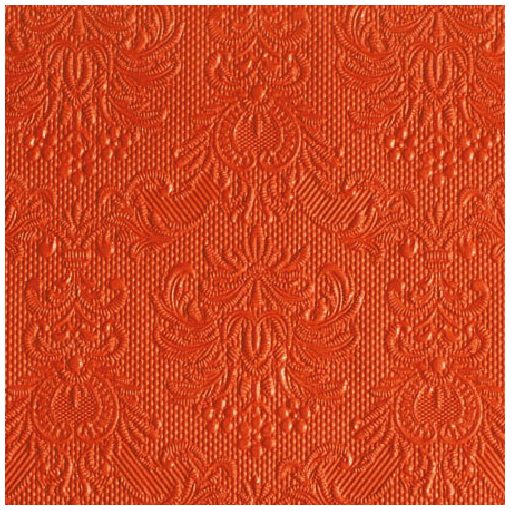 Elegance orange dombornyomott papírszalvéta 25x25cm,15db-os