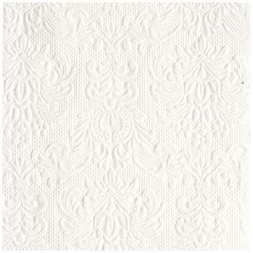 Elegance White dombornyomott papírszalvéta 25x25cm,15db-os