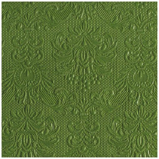 Elegance summer green dombornyomott papírszalvéta 25x25cm,15db-os