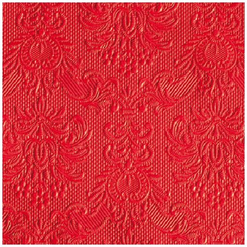 Elegance red dombornyomott papírszalvéta 25x25cm,15db-os