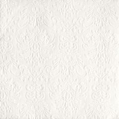 Elegance white dombornyomott papírszalvéta 40x40cm,15db-os