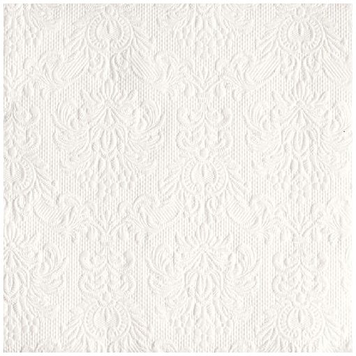 Elegance white dombornyomott papírszalvéta 40x40cm,15db-os