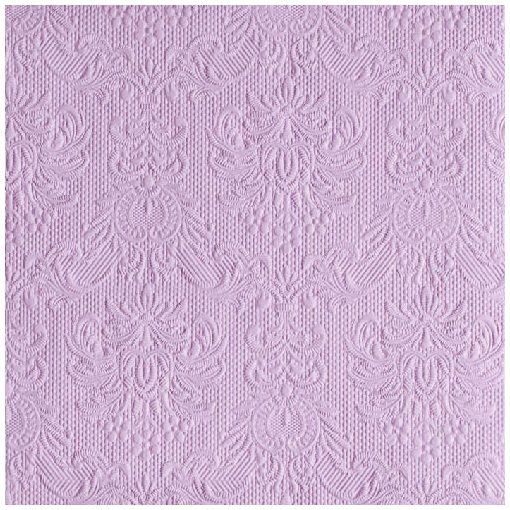Elegance light purple dombornyomott papírszalvéta 40x40cm,15db-os