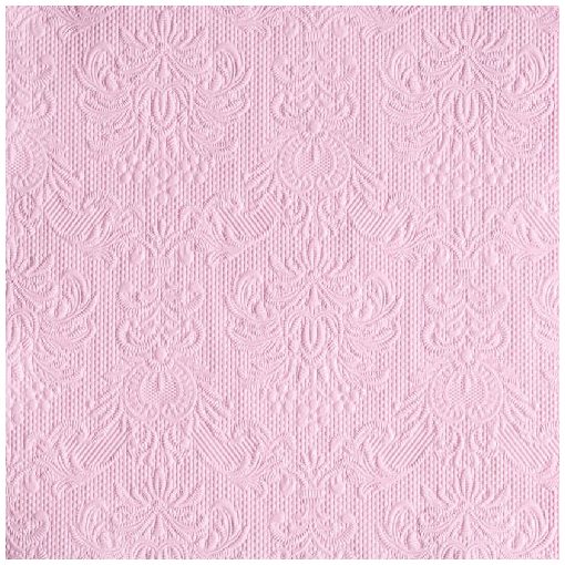 Elegance rose dombornyomott papírszalvéta 40x40cm,15db-os