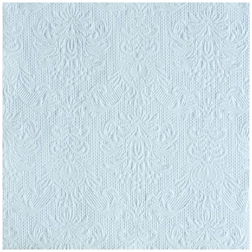 Elegance light blue dombornyomott papírszalvéta 40x40cm,15db-os