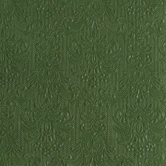   Elegance dark green dombornyomott papírszalvéta 33x33cm,15db-os