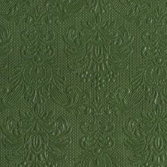   Elegance dark green dombornyomott papírszalvéta 25x25cm,15db-os