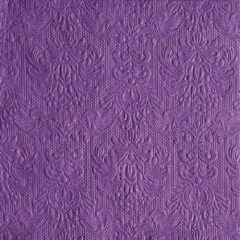   Elegance purple dombornyomott papírszalvéta 33x33cm,15db-os