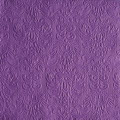   Elegance purple dombornyomott papírszalvéta 40x40cm,15db-os