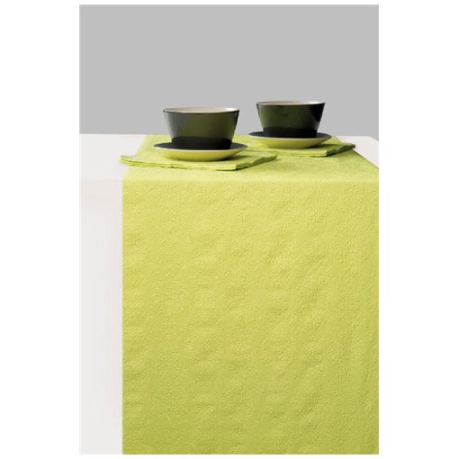 Elegance light green dombornyomott papír asztali futó 33x600cm