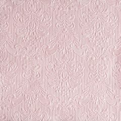   Elegance pearl pink dombornyomott papírszalvéta 33x33cm,15db-os